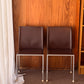 Authentic Calligaris Leather Dining Chairs — Made in Italy (Set of 5)