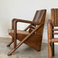 Vintage Burmese Teak and Rattan Easy Chair - Two Available