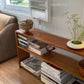 Vintage timber book shelf