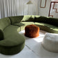 Bespoke Green Curved Modular Sofa