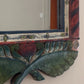 20th Century Folk Hand-Painted Wooden Mirror