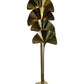 Italian Brass Ginko Leave Floor Lamp