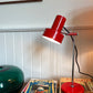 Mid Century red enamel desk lamp