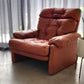 B&B Italia leather 'CORONADO' armchair by Afra & Tobia Scarpa
