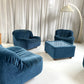 Zotta Vintage Corduroy Modular Chairs - Four Available