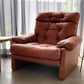 B&B Italia leather 'CORONADO' armchair by Afra & Tobia Scarpa
