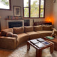 On Hold - Large Modular Soft Camel Velvet Sofa