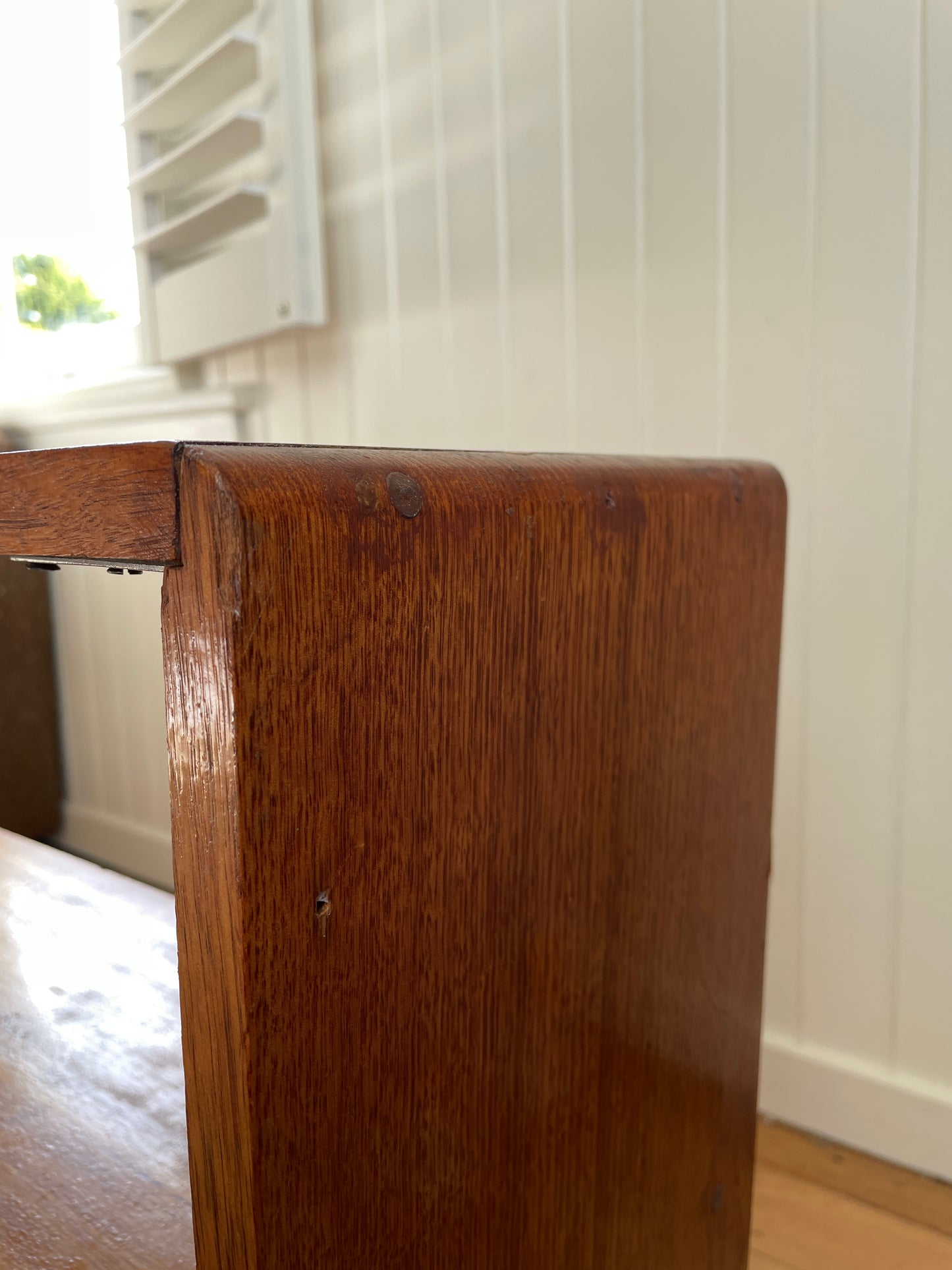 Vintage timber book shelf