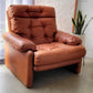 B&B Italia leather 'CORONADO' armchair by Afra & Tobia Scarpa