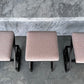 Set of Three Greek Key Bar Stools