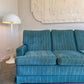 Vintage Blue / Green Striped Midcentury Sofa, 60’s