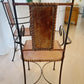 Spanish Wrought Iron & Leather Chairs