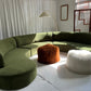 Bespoke Green Curved Modular Sofa