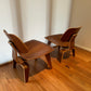 - Set of Two Herman Miller Eames LCW Walnut Lounge Chairs