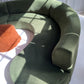 Bespoke Green Curved Modular Sofa