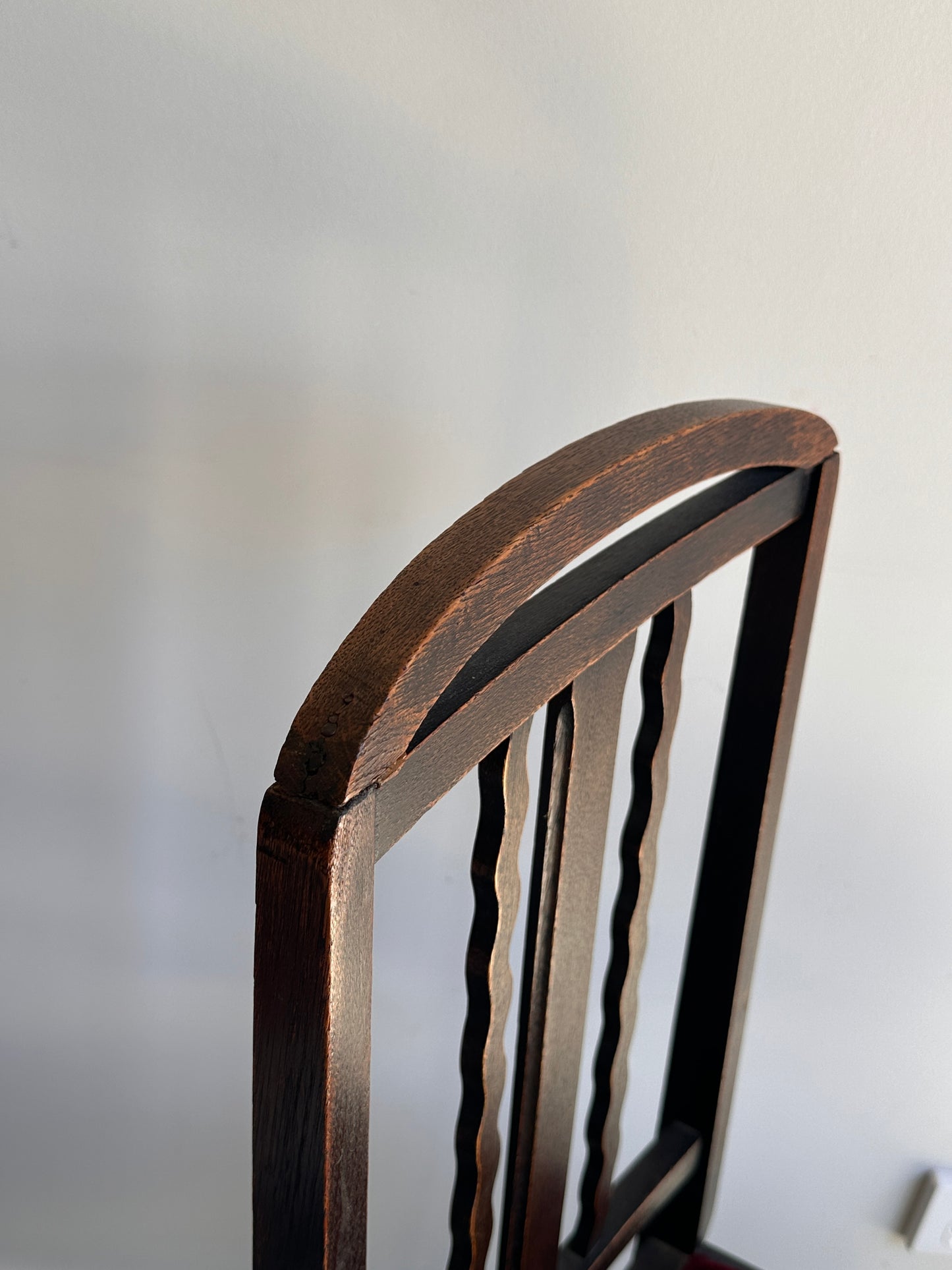 Victorian Blackened Barley-Twist Statement / Hall Chair