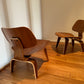 - Set of Two Herman Miller Eames LCW Walnut Lounge Chairs