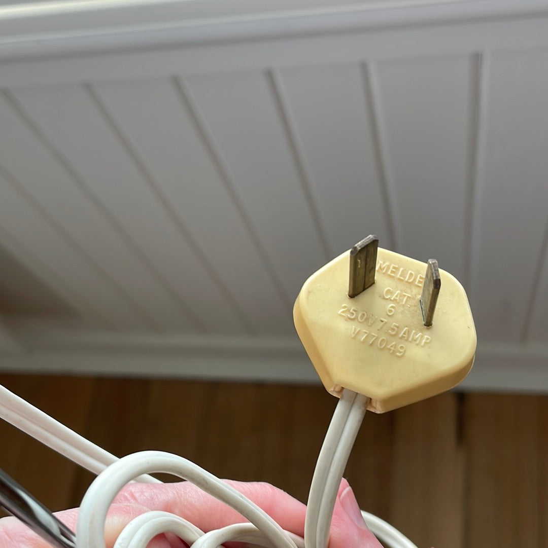 Vintage enamel desk lamps