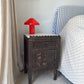 Pair of Antique Indian Carved Majuce Bedside Tables / Nightstands