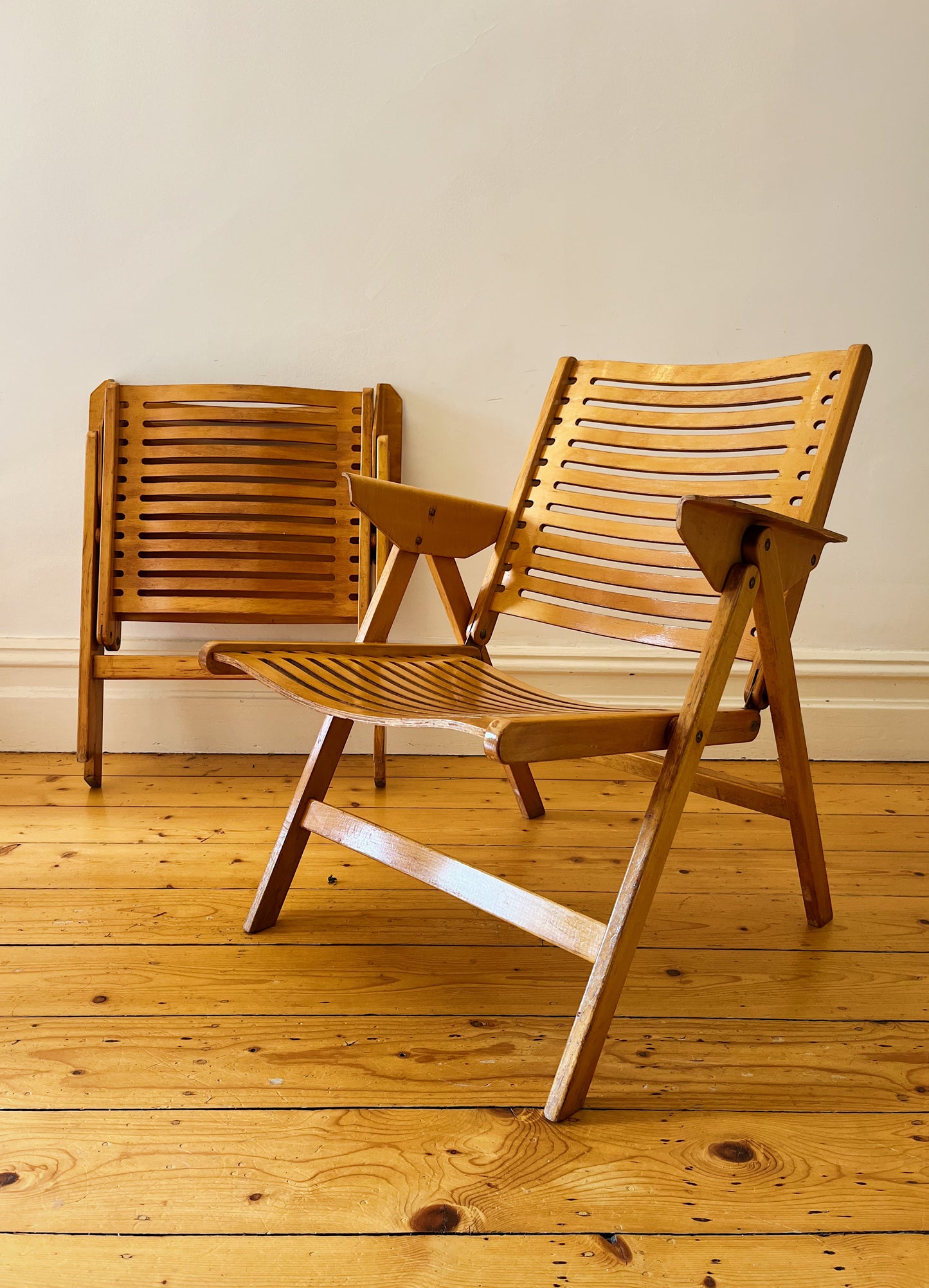Pair of Mid Century ‘Rex’ Chairs by Niki Kralj