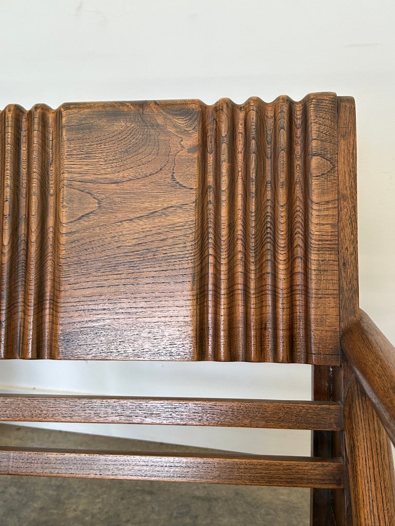 Vintage Burmese Teak and Rattan Easy Chair - Two Available