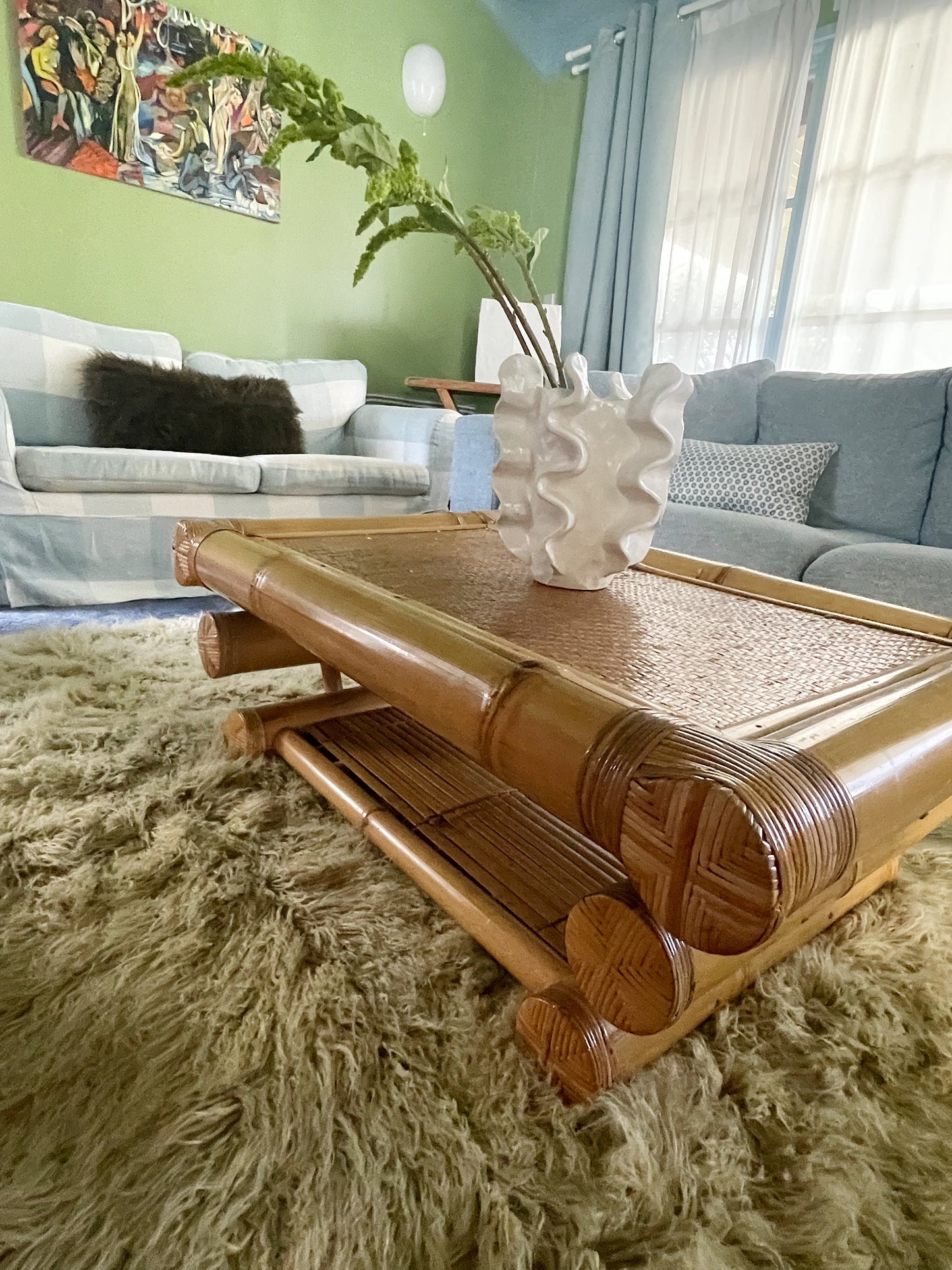Vintage Bamboo Table