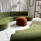 Bespoke Green Curved Modular Sofa