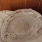Vintage USA Pressed Glass Fish Serving Plate