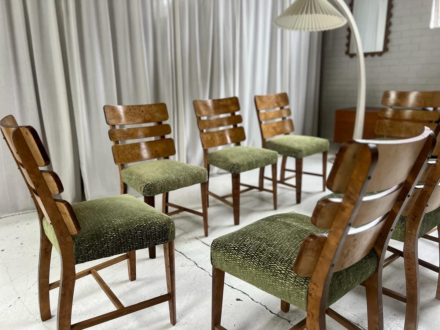 Restored Burl Chairs - Set of Eight