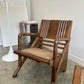 Vintage Burmese Teak and Rattan Easy Chair - Two Available