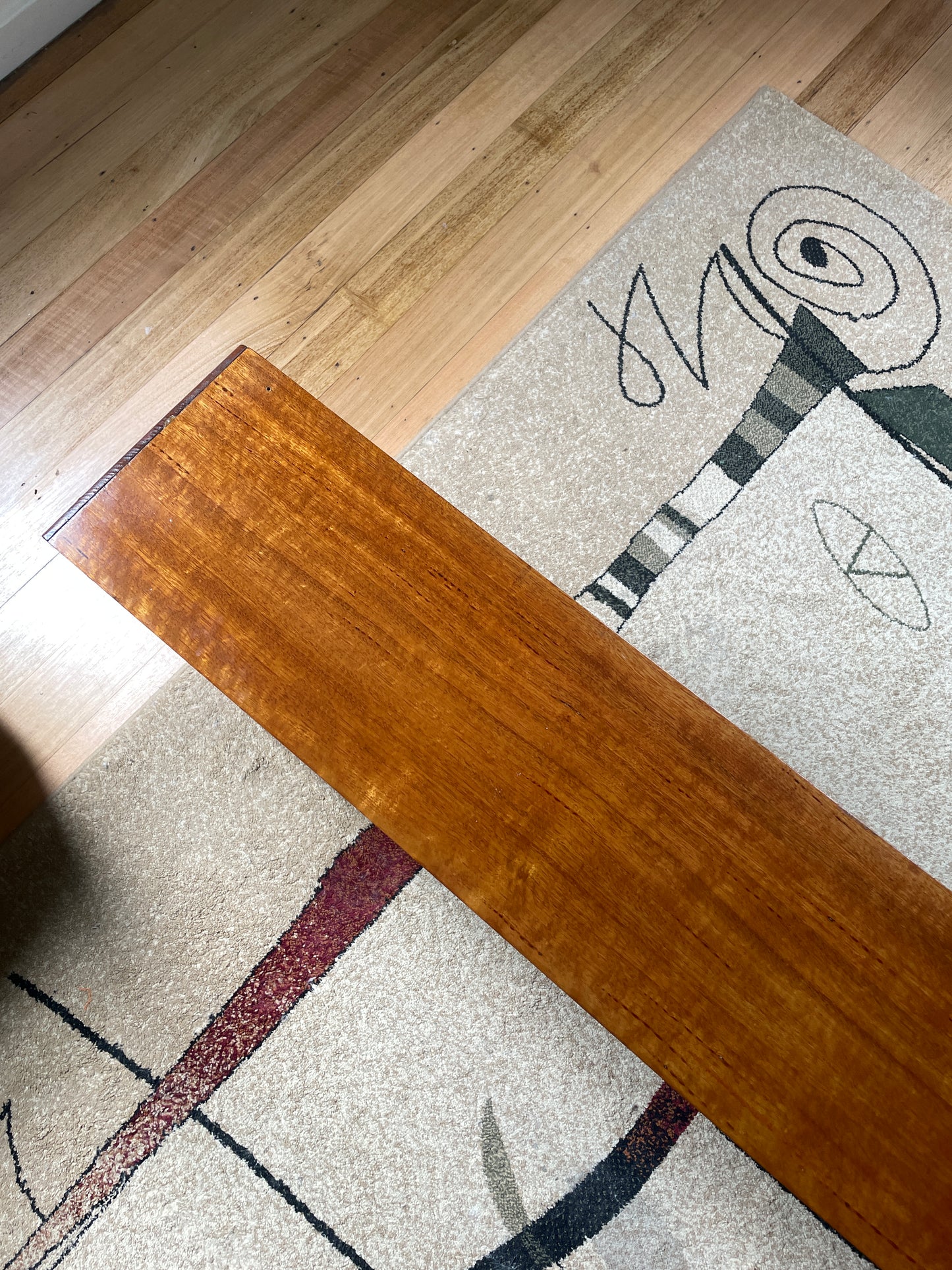 Vintage timber book shelf