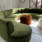 Bespoke Green Curved Modular Sofa