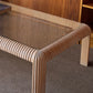 1970s Reed & Glass Coffee Table