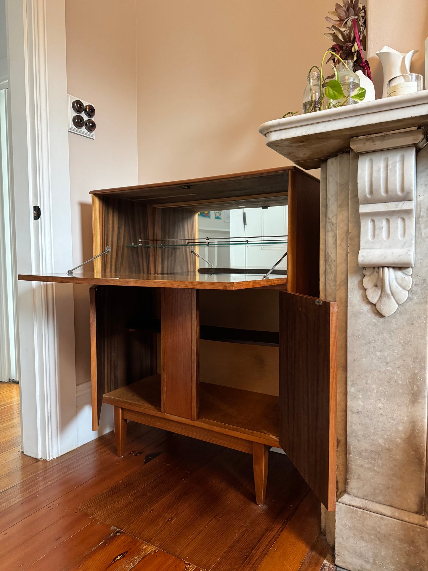 Mid Century 1960s Bar Cabinet