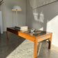 Vintage Mid-Century Green Tile & Timber Coffee Table