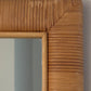 Vintage Square Cane Wrapped Mirror