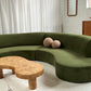 Bespoke Green Curved Modular Sofa