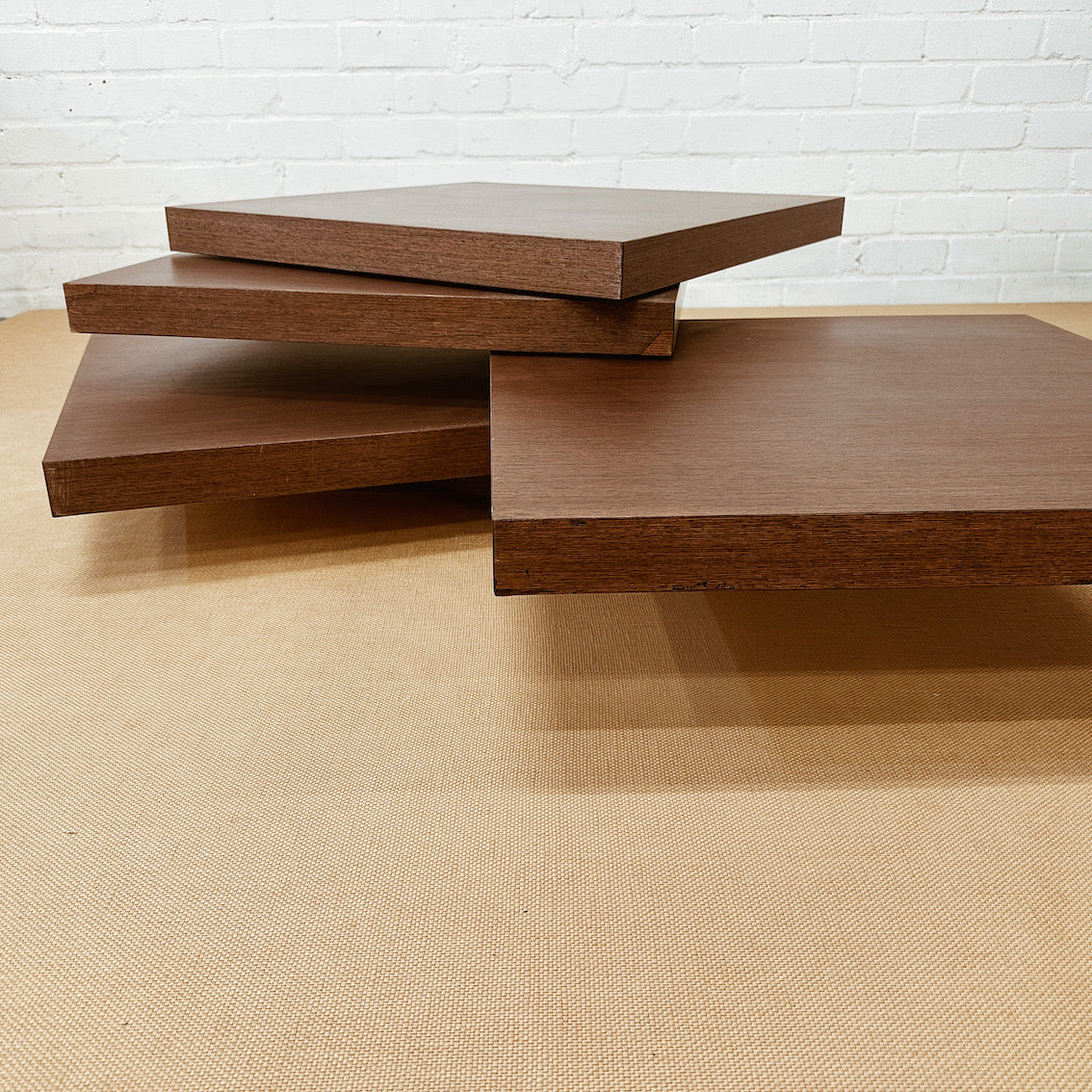 Vintage Ligne Roset Swivel Cocktail Coffee Table