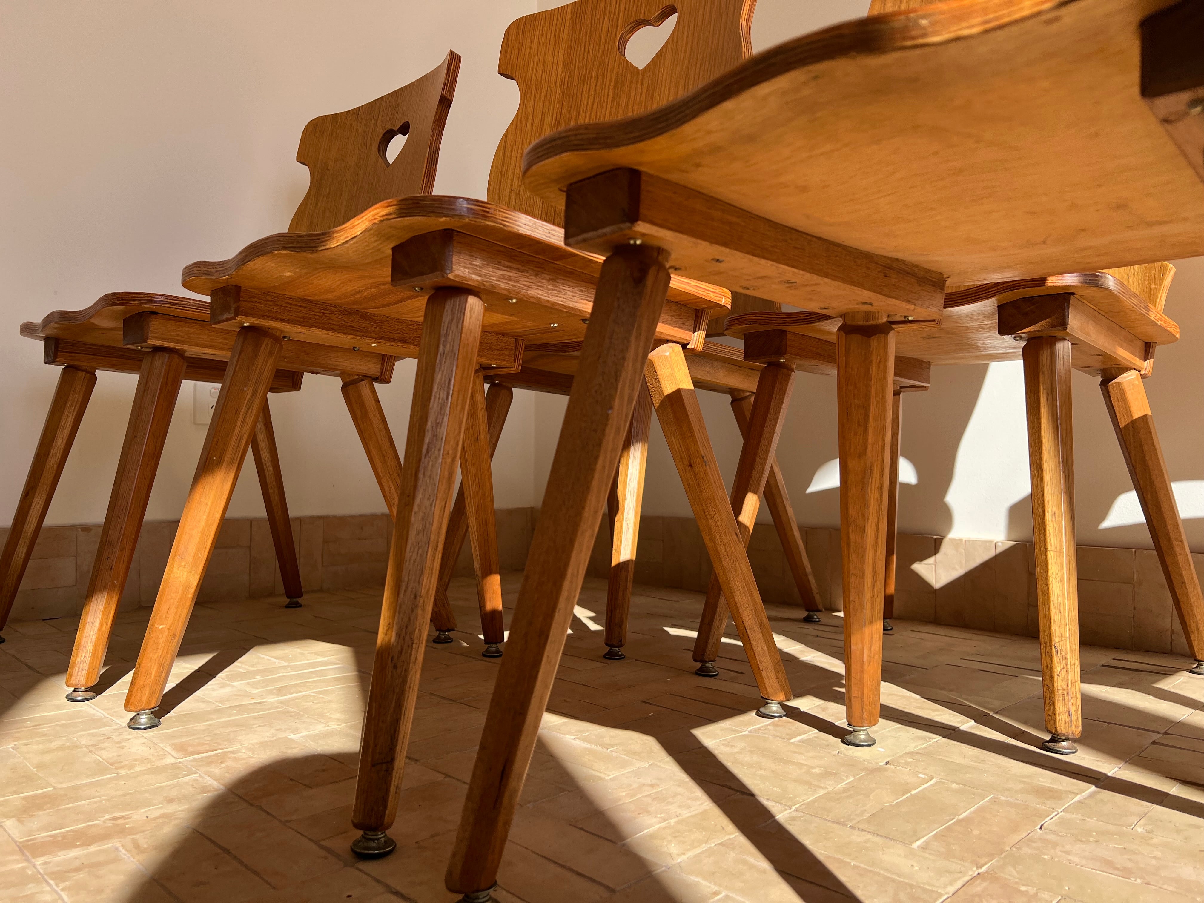 Mid Century Timber Dining Chair (set of 6) – Curated Spaces