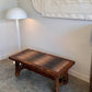 Vintage Retro Tile & Cedar Coffee Table - Spanish Revival