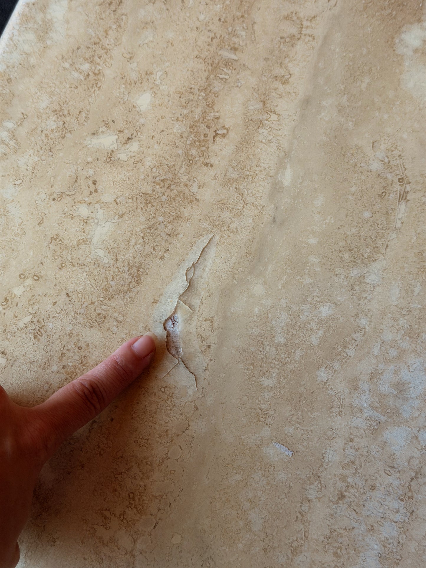 Pair of Vintage Italian Travertine Tables