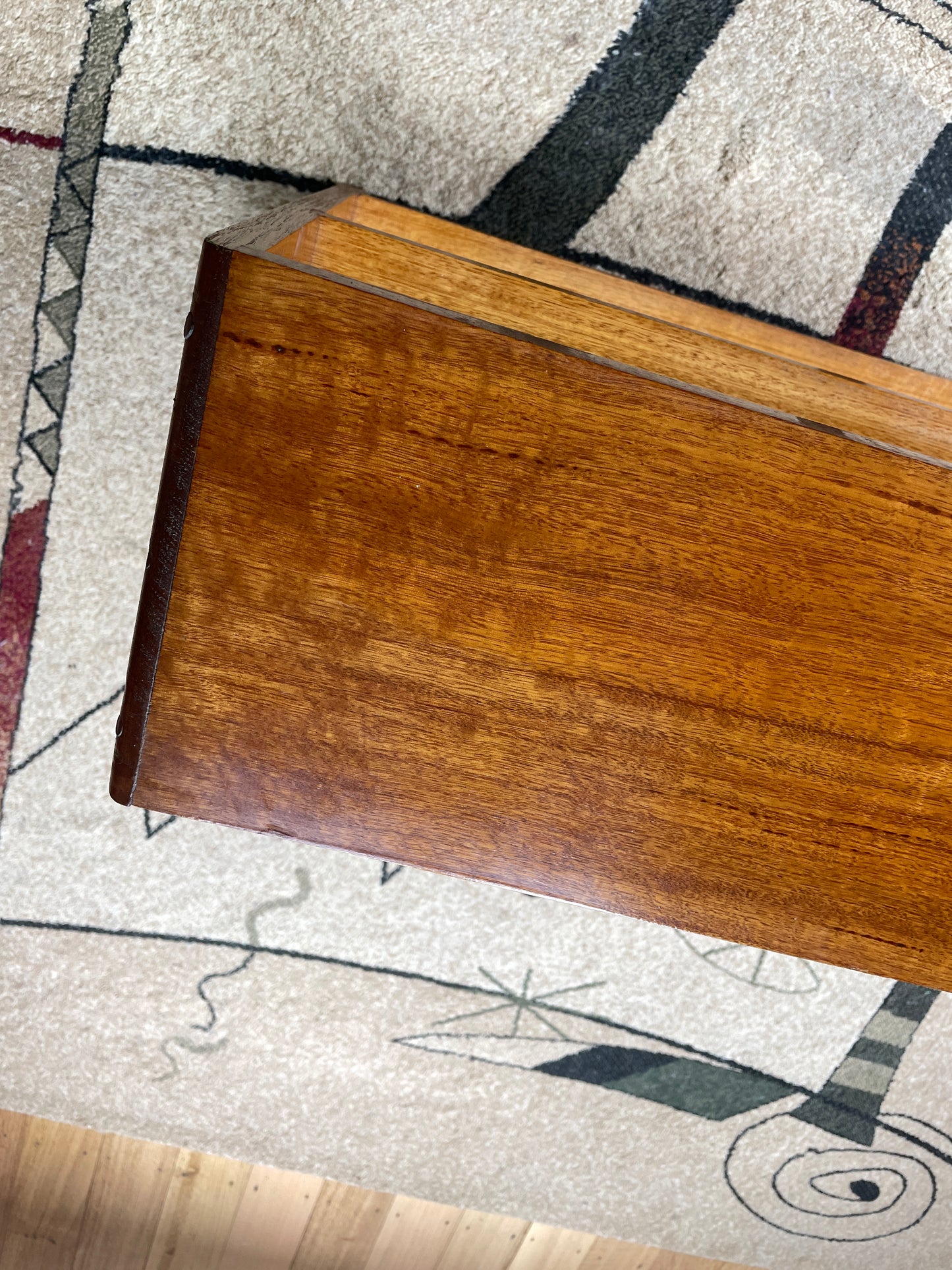 Vintage timber book shelf