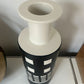 Ettore Sottsass Bitossi Ceramiche Black White Rocchetto Vase