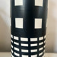 Ettore Sottsass Bitossi Ceramiche Black White Rocchetto Vase