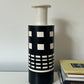 Ettore Sottsass Bitossi Ceramiche Black White Rocchetto Vase