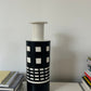 Ettore Sottsass Bitossi Ceramiche Black White Rocchetto Vase