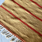 Terracotta and Fawn Single Line Rug by Beni Rug