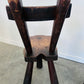3 French Brutalist Ebonized chairs