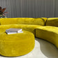 Large Bespoke Chartreuse Sofa with Ottoman