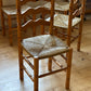 Set of Six Vintage Pine Dining Chairs